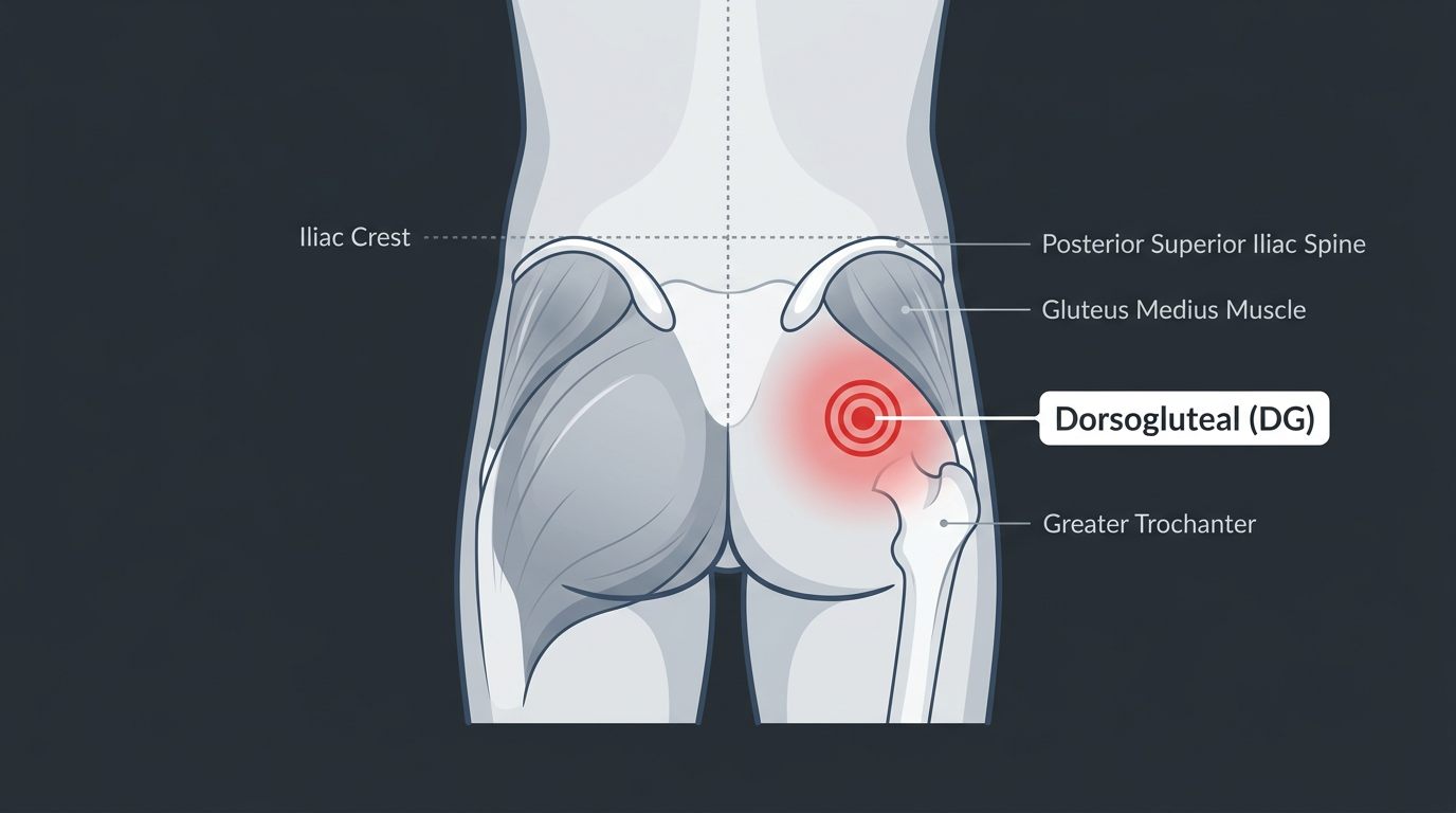 Dorsogluteal injection site